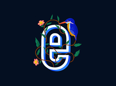 Letter E colors design dongtrieuz illustration letter typography