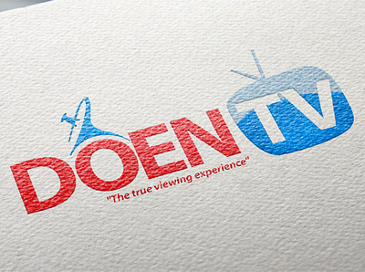 doen tv original logo branding icon illustration indesignmedia logo logo design