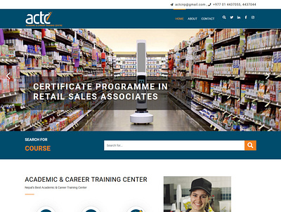 actccareer com design indesignmedia web design web development wordpress