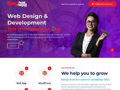 easyhostnepal design ux web design web development