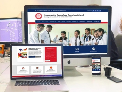 Sagarmatha Secondary Boarding School design indesignmedia ui ux web development webdesign