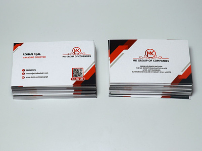 MK Reception Business card