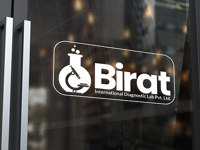 Birat International Diagnostic Lab Logo design