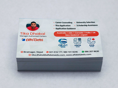 Alfa Beta Business Card branding businesscard design indesignmedia