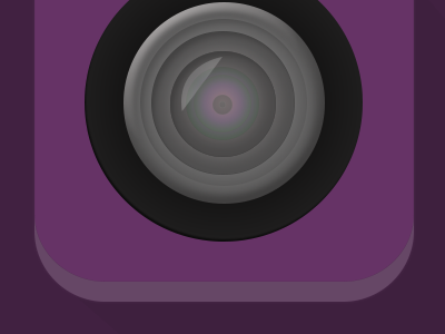 Picture purple camera icon purple simple ui design
