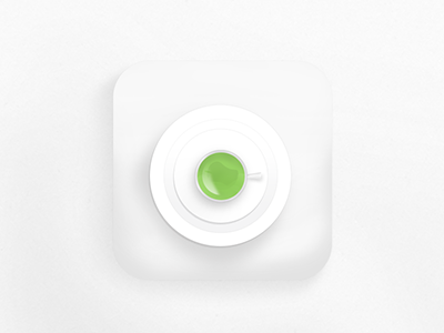 greentea android apple clean cool cup food green icon tea texture ui ui design