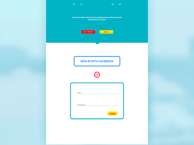 Sign in form colors conept facebook form forms graphic design sign in sign up submit form ui design