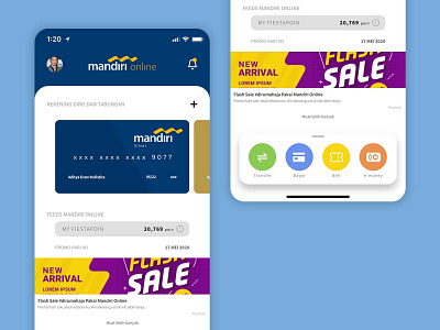 Mandiri Online App Redesign app branding design ui ux