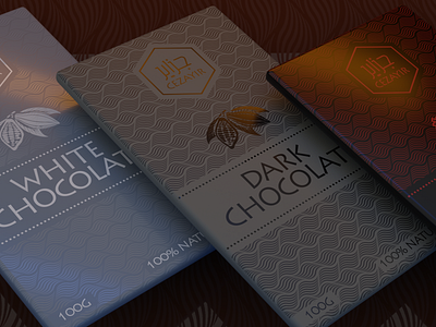 3d packaging boxes for chocolate tablets.