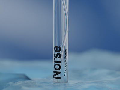 Norse 3D Rendered Parfume tube