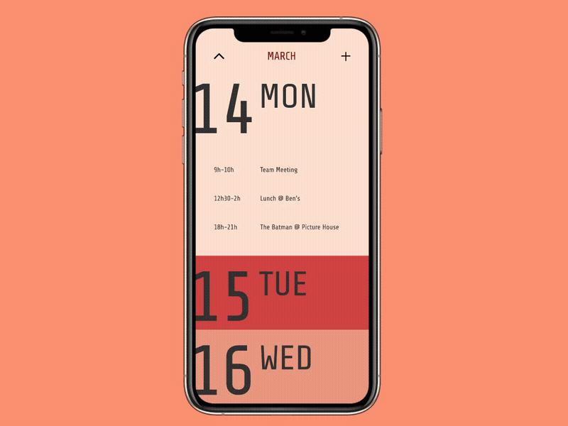 Daily UI #02 | Calendar