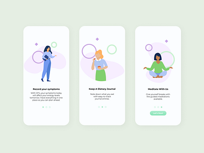 Daily UI #08 | Onboarding chronic illness daily ui design graphic design illness onboarding ui user interface