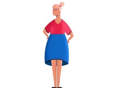 Character design brushes character design flat illustration vector