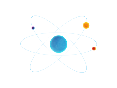 Atom atom design textures vector