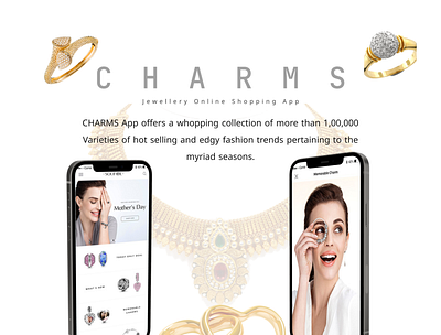 Jewellery Online Shopping App (UI + UX) design mobil ui ux