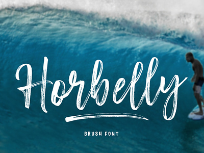 Horbelly Font brush font handmade script