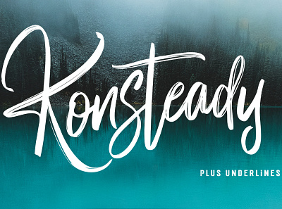 Konsteady Font brush handmade script