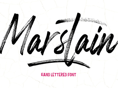 Marstain Font brush pen font script
