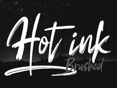 Hot Ink Free Font brushfont dafont font freefont scriptfont stripesstudio