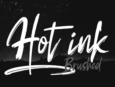Hot Ink Free Font brushfont dafont font freefont scriptfont stripesstudio