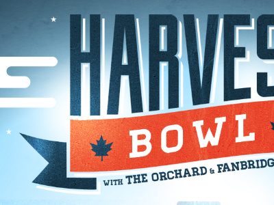 Harvest Bowl bowl duke fanbridge harvest homestead logo lost losttype ribbon type
