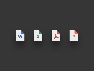 File Icons document excel file icons pdf powerpoint webflow word