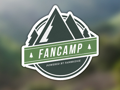 Fancamp Full camp camping fans forest landing landing page logo woods