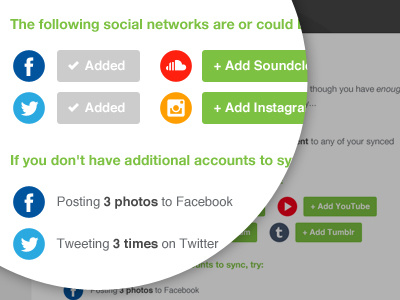 Sync Additional Accounts email design icon social ui