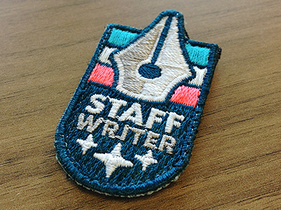Badge No. 1 - Stitched badge icon illustration patch
