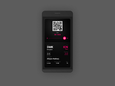 DailyUI 024 Boarding Pass