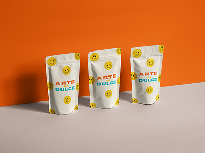 Arte de Dulce bag brand branding candies logo package packaging pouch smiley