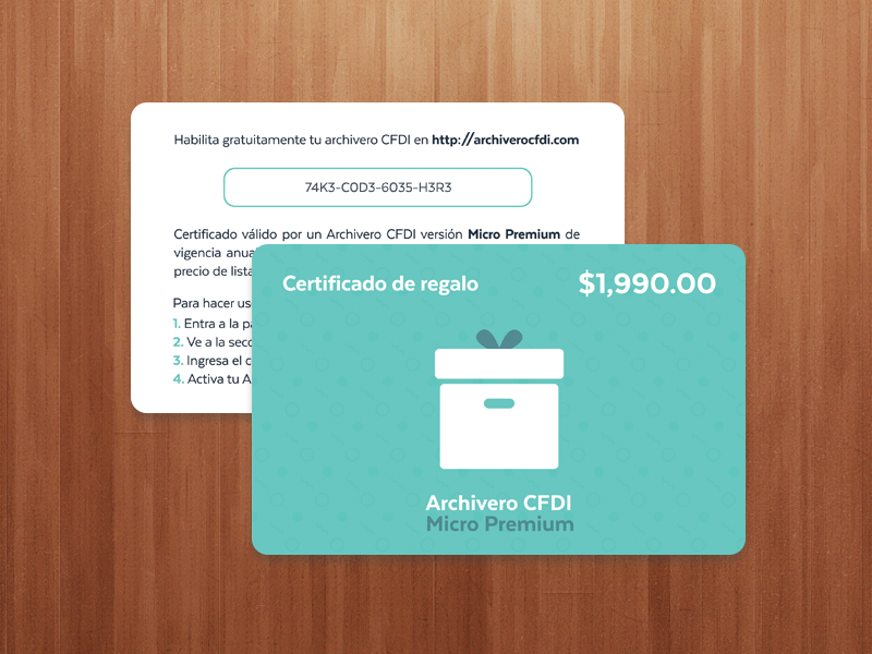 Gift Card by Sofia Moya on Dribbble