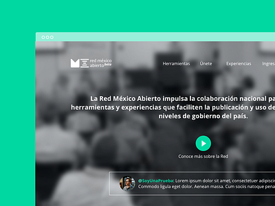 Red México Abierto interface mexico mx open red ui ux web website