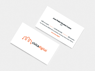 Cívica Digital Business Cards branding business cards civica codeando digital logo mexico presentacion tarjeta