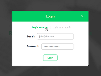 Login login ui web