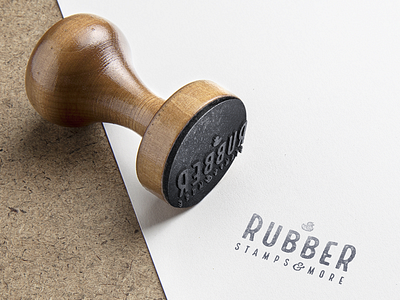 Rubber Stamp Logo duck ink logo mockup rubber stamp