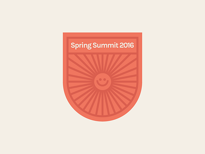 Summit Badge 2016 badge smiley spring summit sun