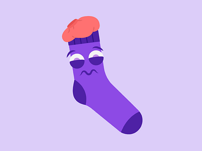 Sick Sock purple sick sock