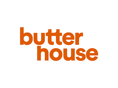 Butter house logo branding font logo type typograghy