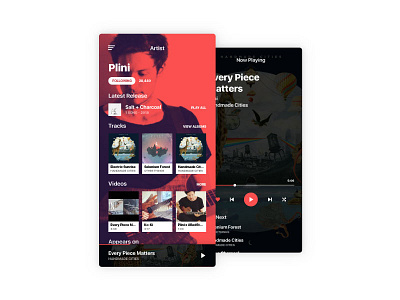 Music Player Concept #1 app app design application music music player music player app musicplayer ui ui design