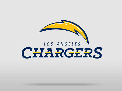 Los Angeles Chargers Logo bolt chargers football icon identity logo logotype los angeles chargers nfl redesign