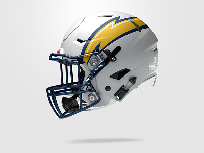 La Chargers Football Helmet branding chargers concept football helmet la logo nfl redesign sports