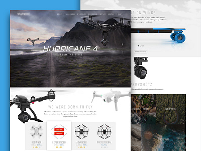 Drone Website Pitch clean design drone homepage minimal product ui ux web website