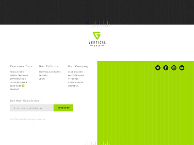 Fun With Footers branding footer golf layout minimal rebrand spacing typography ui ux web website