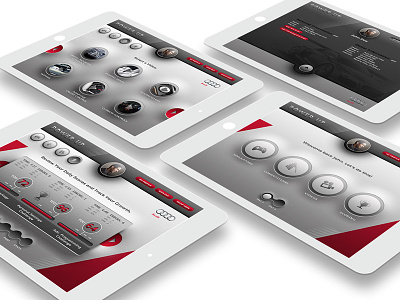 Audi Tech Rally iPad App app audi design interface ios ipad app simulator ui