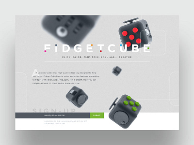 FidgetCube Landing Page