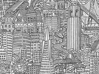 Snippet of new repeating pattern "San Francisco"
