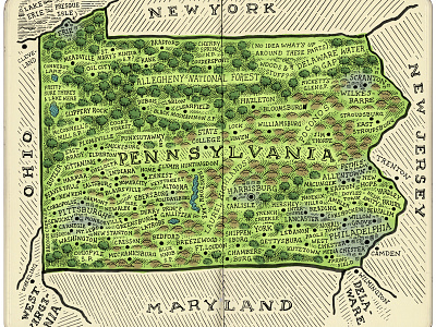 Memory Map of Pennsylvania