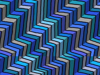 Obnoxious Zigzag Pattern Animation animated animation gif illustration mario zucca pattern zig zag zigzag