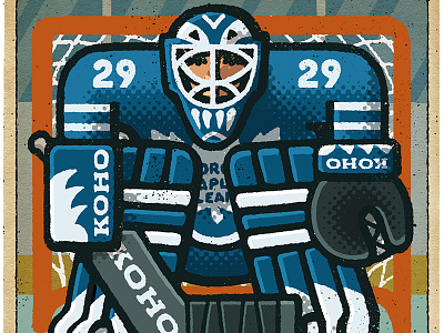 Felix Potvin Portrait drawing felix potvin goalie hockey illustration maple leafs mario nhl portrait toronto zucca